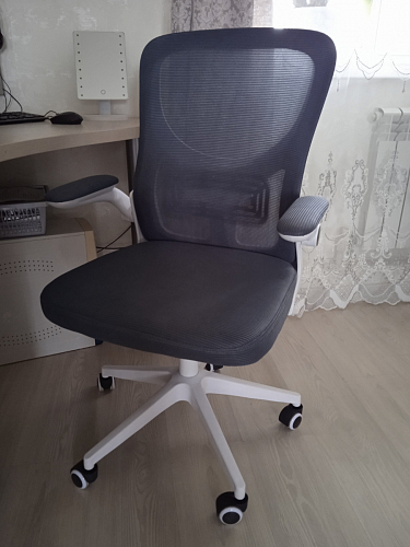 Компьютерное кресло Konfi light gray / blue / white фото покупателя 2