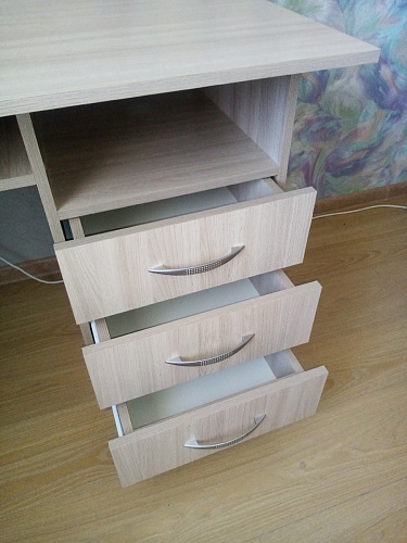 Стол письменный Бриз МДФ волна лайм / ясень светлый фото покупателя 78