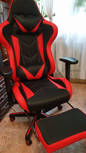 Компьютерное кресло Kano черное / красное фото покупателя 103