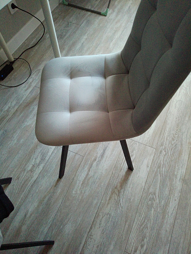 Комплект из "Стул на металлокаркасе Чилли розовый / черный каркас" 2 шт. фото покупателя 711