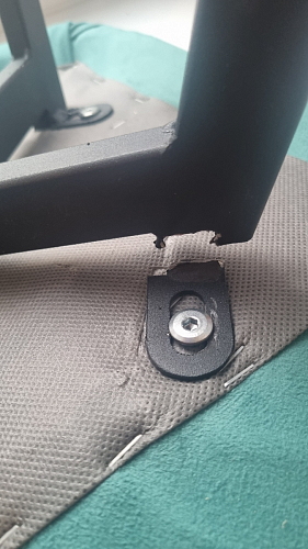 Стул на металлокаркасе Чилли синяя ткань / белый фото покупателя 341