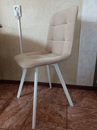 Стул на металлокаркасе Чилли черный / голубой фото покупателя 1206