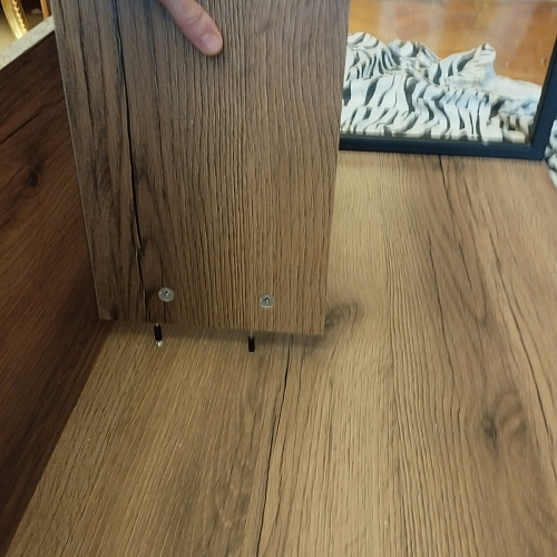 Письменный стол Клер Лофт дуб делано темный / черный матовый фото покупателя 17