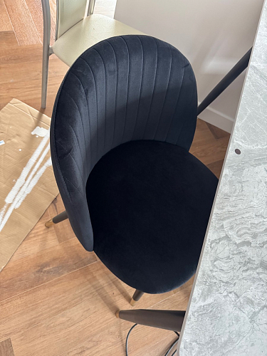 Стул на металлокаркасе Gabi latte / gold / black фото покупателя 572