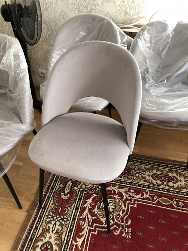 Стул на металлокаркасе Ирре светло-коричневый / черный глянец фото покупателя 6