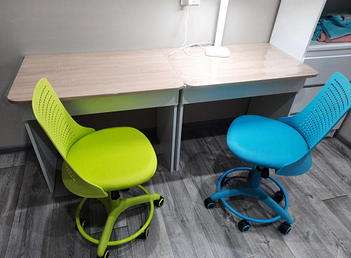 Компьютерное кресло Kiddy салатовое ткань (сетка) фото покупателя 34