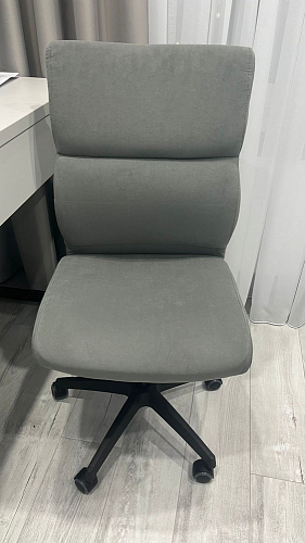 Компьютерное кресло Benefit/Бенефит флок серый 29 фото покупателя 52