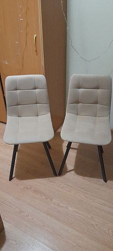 Стул на металлокаркасе Чилли бежевый / белый каркас фото покупателя 1185