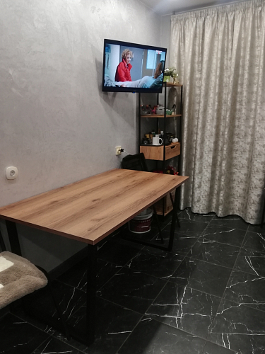 Деревянный стол Лота Лофт 120x75 дуб крафт табачный / черный матовый фото покупателя 334