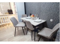 Стул на металлокаркасе Вейв П темно-серый / черный фото покупателя 301