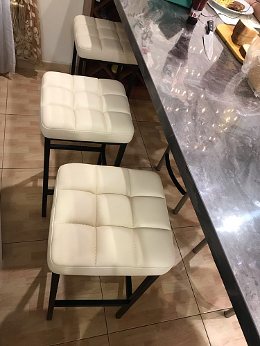 Барный стул Лофт линкольн белый / белый матовый фото покупателя 111