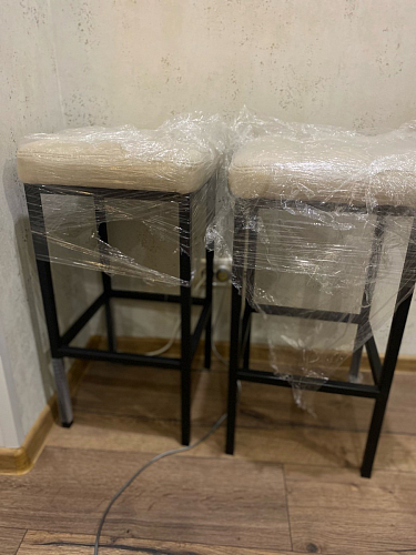 Барный стул Лофт катания лаванда / белый матовый фото покупателя 139