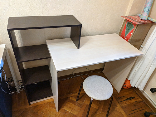 Письменный стол Квартет-2 белый фото покупателя 13