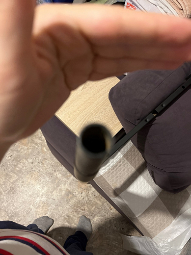 Стул на металлокаркасе Seda 01 blue / gold / black фото покупателя 14