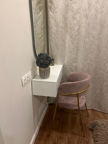 Стул на металлокаркасе Kamelia темно-серый / золотой фото покупателя 11