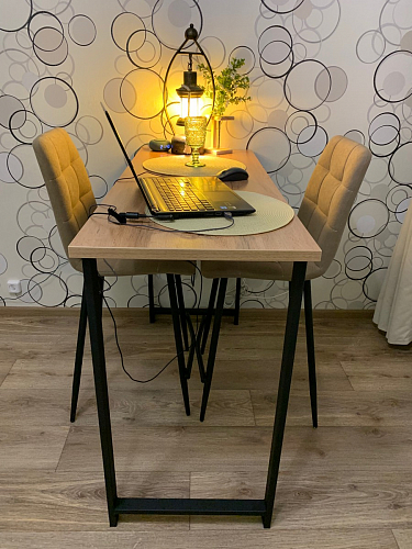 Барная стойка Дилан Лофт 120х50х90 бетон фото покупателя 204