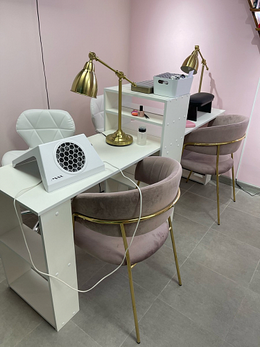 Стул на металлокаркасе Kamelia светло-фиолетовый / золотой фото покупателя 24