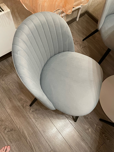 Стул на металлокаркасе Gabi 1 light purple / black фото покупателя 907