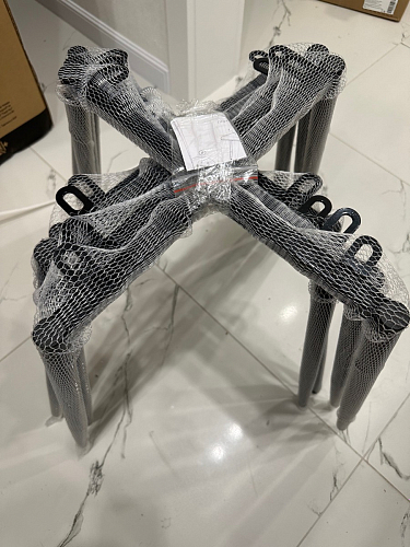 Стул на металлокаркасе Седа 360 К латте (velutto 08) / белый фото покупателя 137