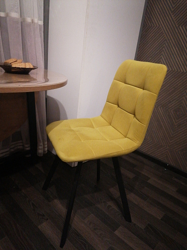 Стул на металлокаркасе Чилли К кирпичный / черный фото покупателя 60