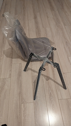 Стул на металлокаркасе Чилли черный / зеленый фото покупателя 1117