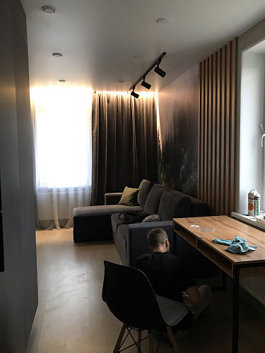 Письменный стол Леон Лофт дуб делано светлый / белый матовый фото покупателя 194