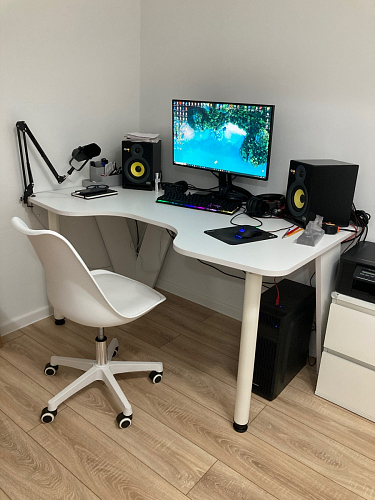 Компьютерный стол КСТ-116 белый фото покупателя 12