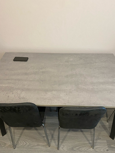 Стол Тринити Лофт 120 32 мм дуб галифакс табако / черный матовый фото покупателя 904