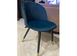 Стул на металлокаркасе Gabi blue / black фото покупателя 65