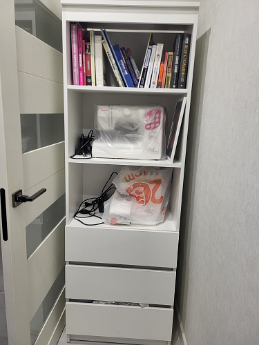 Стеллаж Мадера М600 лдсп белый фото покупателя 1