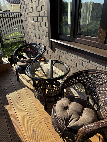 Кофейный комплект из ротанга Pelangi/Пеланги walnut грецкий орех фото покупателя 1