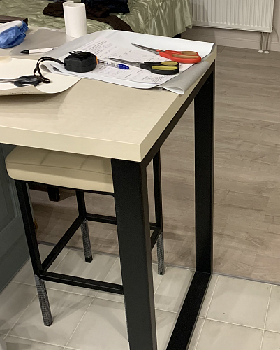 Барный стул Лофт катания лаванда / белый матовый фото покупателя 328