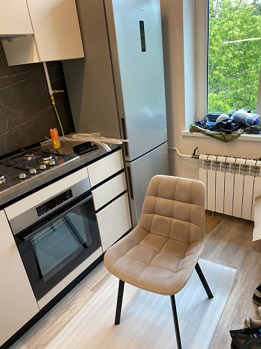 Стул на металлокаркасе Челси велюр коричневый / черный каркас фото покупателя 52