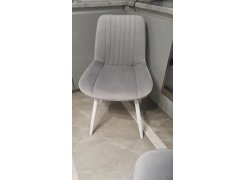 Стул на металлокаркасе Седа К крутящийся светло-серый  / белый фото покупателя 3