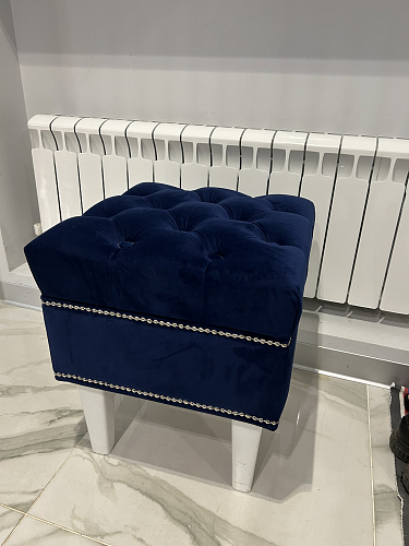 Банкетка Париж 1000 amo 19 / белый / серебро фото покупателя 2