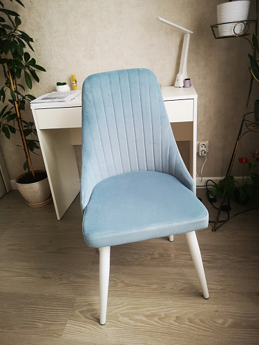 Стул на металлокаркасе Kora wine red / black фото покупателя 35