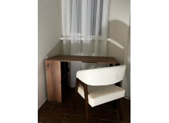 Письменный стол Битти Лофт 116х60х75 дуб делано темный / черный матовый фото покупателя 21