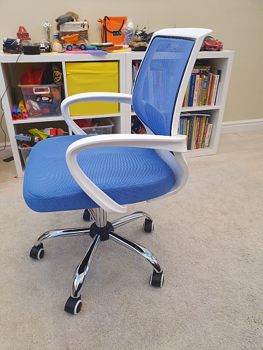 Компьютерное кресло Ergoplus белое / розовое фото покупателя 29