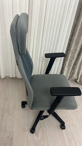 Компьютерное кресло Profit ткань зеленая / черная фото покупателя 3