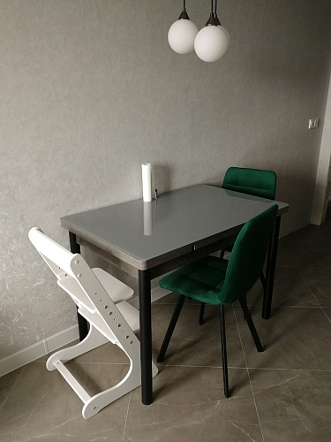 Стул на металлокаркасе Чилли зеленый / белый каркас фото покупателя 194