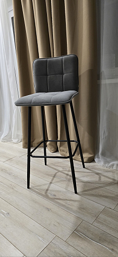 Барный стул Bari серый велюр фото покупателя 28