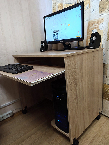 Компьютерный стол КСТ-15 бетон фото покупателя 10