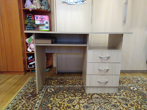 Стол письменный Бриз МДФ волна лайм / ясень светлый фото покупателя 231