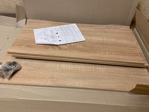 Стол письменный Kiwi дуб молочный  - Уцененный экземпляр фото покупателя 50