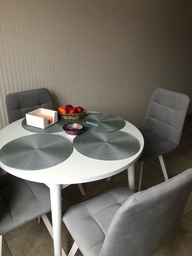 Стул на металлокаркасе Челси бирюзовый / черный фото покупателя 122