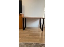 Деревянный стол Лота Лофт 120(160)х75 черный матовый / бетон светлый фото покупателя 786