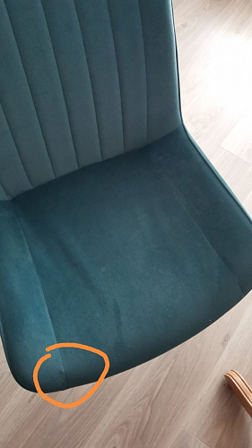 Стул на металлокаркасе Seda 1 green / gold / black фото покупателя 19