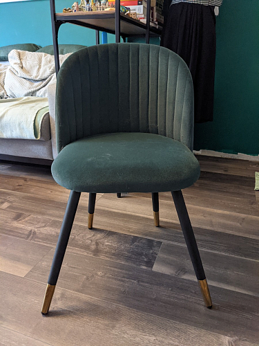 Стул на металлокаркасе Gabi 1 light purple / black / gold фото покупателя 228