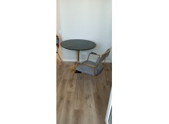 Стол Тулип 90х73 дуб вотан / белый фото покупателя 115