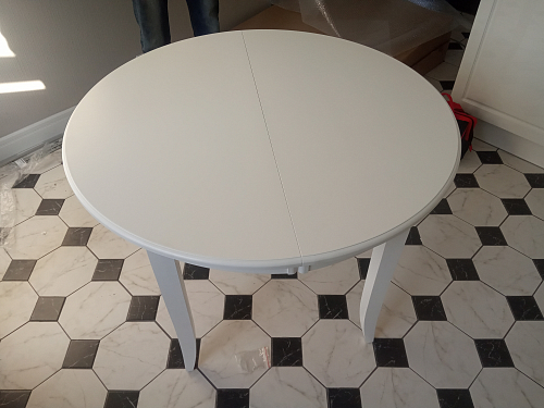 Обеденный стол Балет белая эмаль фото покупателя 1